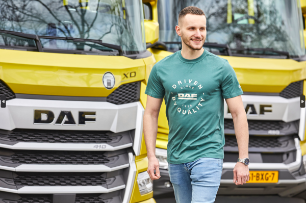 DAF T-shirt - Groen - Driven by Quality - Heren