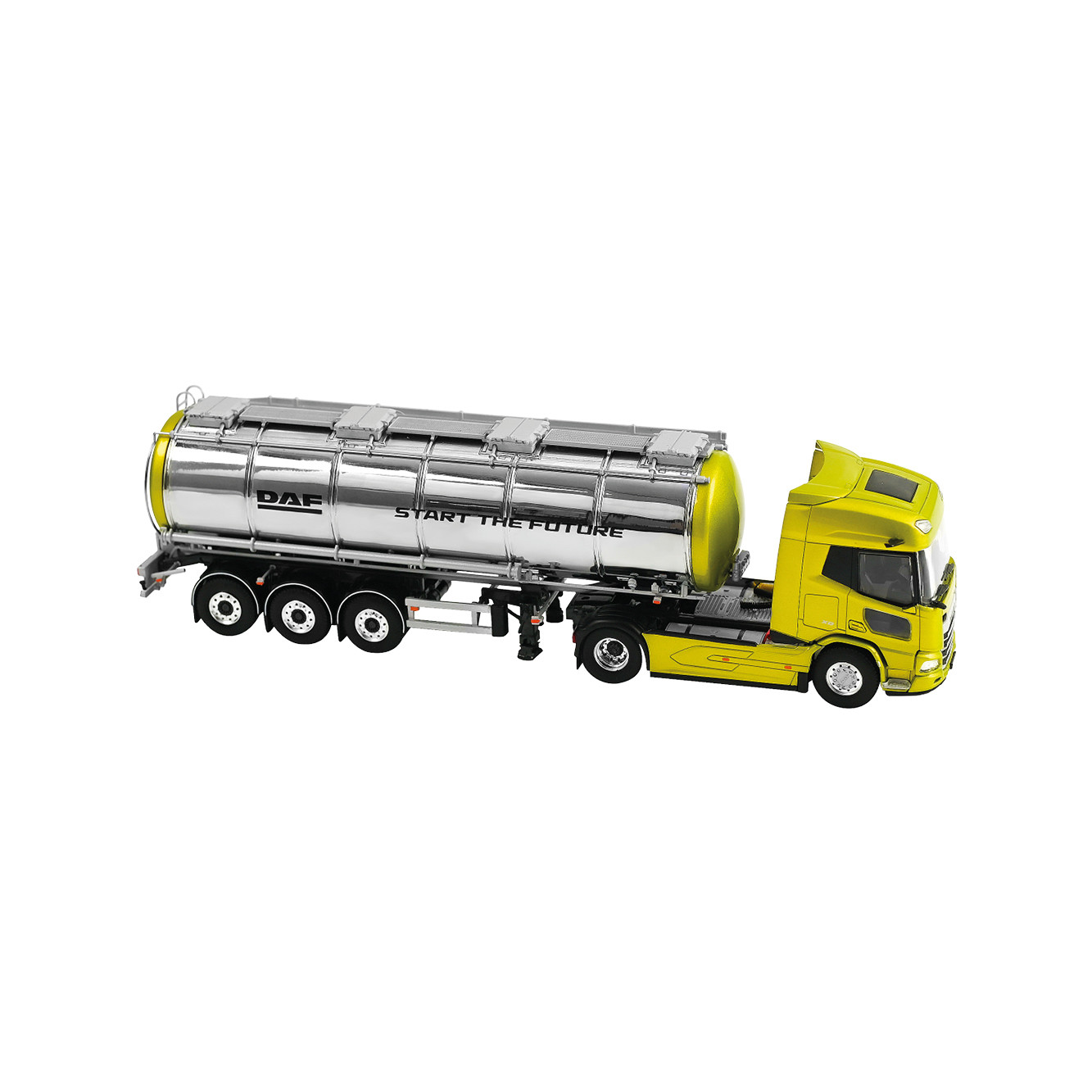 DAF XD SH Tank Trailer - Chrome - 1:50 (WSI)