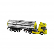 DAF XD SH Tank Trailer - Chrome - 1:50 (WSI)